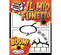 Libri Bambini 10 Anni Per I Fumetti: Un grande album da disegno con 100 tavolette vuote di fumetti con bolle ed effetti visivi a fumetti