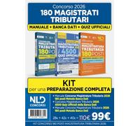 Libri Kit Concorso 180 Magistrati Tributari. Manuale Di Teoria E Quiz Per La Prova Preselettiva 4500 Quiz Ufficiali Della Banca Dati Manuale Metodo Banca
