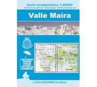 Libri Luca Zavatta - Valle Maira 1:25000. Carta Scialpinistica. Nuova Ediz.