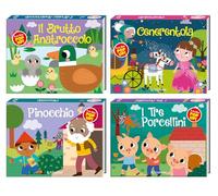 Libri Prime Fiabe Pop: Il Brutto Anatroccolo-Cenerentola-I Tre Porcellini-Pinocchio (4 Titoli Sfusi)