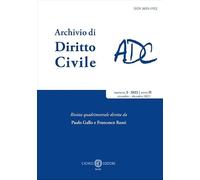 Libri Rivista Archivio Di Diritto Civile (2025). Vol. 3
