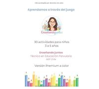 Libro a color de actividades mixtas para niños de 3 a 5 años: Vocales, números, trazos y actividades educativas para aprender jugando en casa o en el aula