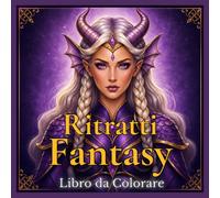Libro da Colorare con Ritratti Fantasy: 50 Splendidi Ritratti Fantasy da Colorare per Adulti e Ragazzi con Personaggi Incantati, Creature Magiche, ... di Libri da Colorare con Ritratti)