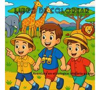 Libro de Colorear. Animales del Zoológico.: Aventuras en el Zoologico: Historia y color