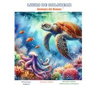 LIBRO DE COLOREAR ANTIESTRÉS: Animales del Océano