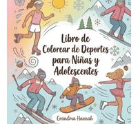 Libro de Colorear de Deportes para Niñas y Adolescentes: 40 Bonitos y Motivadores Diseños de Chicas Atletas | Incluye Baloncesto, Gimnasia, Tenis, ... | Regalo Inspirador para Futuras Campeonas