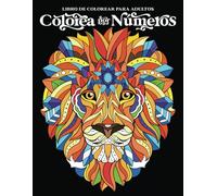 Libro de colorear para adultos: Colorea por números - animales y mandalas