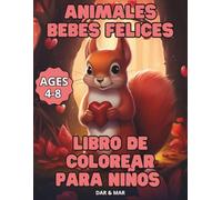 Libro de Colorear para Niños de Animales Felices (Libro da colorare e attività per bambini)