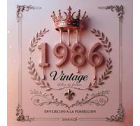 Libro de Firmas Cumpleaños 40 Años - Estilo Vintage Rosa Dorado Años 80