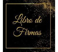 Libro de Firmas Elegante: Negro y Dorado: Libro de invitados de tapa blanda: 100 páginas en blanco para Bodas, Cumpleaños, Bautizos y Eventos - Diseño cuadrado, moderno y sofisticado.