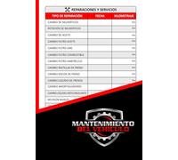 Libro de Mantenimiento del Vehículo: Registro de Reparaciones y Revisiones para Coche o Camión | Compatible con Cualquier Marca y Modelo | Control de Costes y Mantenimiento