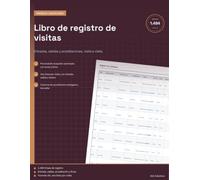 Libro de registro de visitas: Registro de visitantes con entradas y salidas para empresas, oficinas y recepciones | 1.484 visitas con acreditación y firma | A4