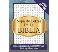 Libro de Sopa de Letras de La Biblia: Sopa de Letras Biblica con Letras Grande y Fácil de Leer para Personas Mayores, Adultos, y Adolescentes (8.5 x ... - Regalo para Vacaciones, Tiempo Libre y más