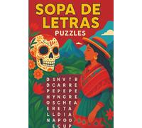 Libro de Sopas de Letras en Español: Más de 50 sopas de letras con soluciones - ideal para viajes, regalos y relajarse