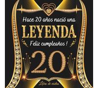 Libro de Visitas 20 Años: Feliz 20 Cumpleaños - Regalos originales para hombre y mujer - 100 páginas para firmas, dedicatorias, felicitaciones y fotos de los invitados.