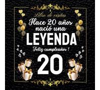 Libro de visitas 20 cumpleaños: Regalos divertidos mujer hombre , Personalizado para felicitaciones, recuerdos y fotos de los invitados