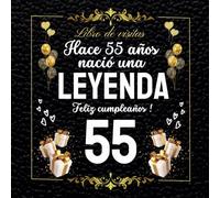 Libro de visitas 55 cumpleaños: Regalos divertidos Personalizado para felicitaciones, recuerdos y fotos de los invitados
