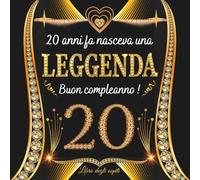 libro degli ospiti 20 anni: Buon compleanno 20 anni - Regalo e decorazioni per uomo e donna - 100 pagine Per Congratulazioni, Auguri e Foto