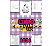 Libro Del Risparmio Di Denaro: Modo facile e divertente per risparmiare denaro! Risparmia da 100 € fino a 20.000 € con sfide di risparmio giornaliere, ... e mensili.budget planner challenge italiano