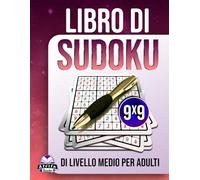 Libro di Sudoku di livello medio per adulti: 200 giochi di allenamento mentale giornalieri con caratteri grandi per anziani, livelli di difficoltà ... (Libro 2): Puzzle senza stress, Griglia 9x9
