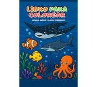 Libro para colorear animales marinos: datos curiosos de los animales marinos