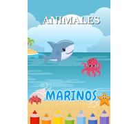 Libro para colorear de animales marinos: con nombres