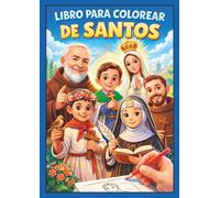 LIBRO PARA COLOREAR DE SANTOS