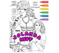 LIBRO PARA COLOREAR LA CHICA XCO JOLANDA NEFF PARA NIÑAS Y ADULTOS: 75 dibujos realistas de bicicletas de montaña para dar rienda suelta a tu creatividad.