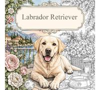 Libro para colorear Labrador Retriever: Diseños relajantes y llenos de ternura, alegría y momentos de la vida cotidiana
