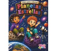 Libro para Colorear: Planetas y Estrellas (Pinta y colorea con Nina)