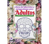 Libros de laberintos y rompecabezas para adultos y adolescentes (letra grande): Rompecabezas y juegos de calaveras de azúcar para divertirse y relajarse: Acertijos para adultos
