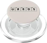 Libros Word for Book Lover Librarian Spanish Teacher PopSockets PopGrip for MagSafe