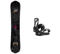LibTech - All-mountain Snowboard bindings - Pack Mayhem Rad Ripper 2026 for Men - Black Black M.L.XL.S