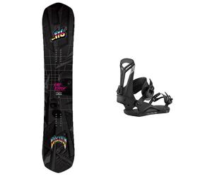LibTech - Men's all-mountain / freestyle snowboard - Pack Mayhem Rad Ripper 2026 for Men - Black Black 156 cm.159 cm