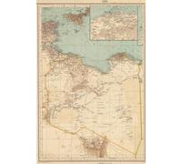 Libya Map Journal: Vintage Map Notebook