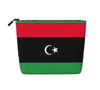 Libyan Flag A Versatile Travel Makeup Bag, Ideal for Daily Routines and Business Journeys