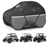 LIBZAKI UTV Cover 600D Waterproof Outdoor, Heavy Duty Fadeless Oxford Cloth All-Weather Protection for Polaris RZR PRO XP 4 Can-Am Maverick X3 Max Arctic Cat Textron 125 * 64 * 70Inch