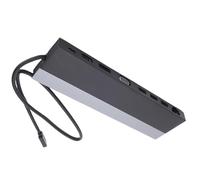 LICAEVEY 12 in 1 Hub Multiport Adapter, Triple Display Laptop Docking Station with HD Multimedia Interface, Display Port, VGA, Gigabit Ethernet, 100W PD, 4 USB Ports