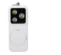 LICAEVEY 150dB Safety Alarm Light Keychain, 4 Lighting Modes, Portable Security Siren USB Rechargeable with Strong Flash for Hiking Travel Camping and Self Defense (White)