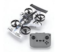 LICAEVEY 2 in 1 Flying Car Stunt Drone, RC Quadcopter with Dual Land Air Modes for Beginners, 2.4Ghz Remote Control Toy for Outdoor Indoor Play (White)