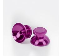 LICAEVEY 2 Pack Metal Analog Thumbsticks for Handheld Game Controllers, Aluminum Grip Sticks, Metallic Joystick Replacement Accessories (Purple)