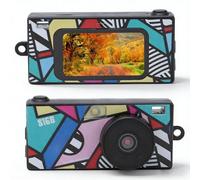 LICAEVEY 2K 1440P Portable Camera, Retro Keychain Camera with Built in Flash 1.47 Inch Screen and Type C Charging for Travel Life Record Campus (Black)