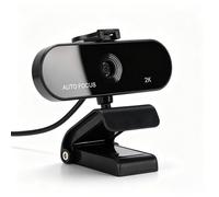 LICAEVEY 2K Webcam, USB PC Webcam with Built In Microphone and Auto Focus, for Online Learning Remote Work Video Calls Zoom Skype Meet