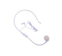 LICAEVEY 3.5mm Wired Headset Microphone, Noise Cancelling Unidirectional Condenser Mic with Thick Memory Foam Ear Pads, for Classroom Church Speech Teaching (Purple)