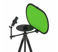 LICAEVEY 360° Rotating Display Stand, Motorized Photography Turntable with Remote, Adjustable Filming Angle & Backdrop for Product Shows & Video