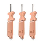 LICAEVEY 3PCS AD5X Hotend Nozzle 0.8MM All Metal, Hotend Nozzles Set with Enhanced Heat Dissipation Block for Stable Printing with Various Filaments