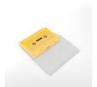 LICAEVEY 45-Minute Blank Cassette Tape - Premium Sound Recording Tape with Clear Case for Music, Voice & Lectures (Single Pack, 45 Min) (Yellow)