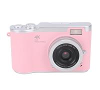 LICAEVEY 4K Digital Camera for Photography, 48MP 18x Zoom Auto Focus Vlogging Camera with 2.4 Inch Screen, Built in Fill Light Compact Travel Camera with Anti Shake for Teens (Pink)