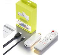 LICAEVEY 4K TV Box, Ultra High Definition Streaming Media Player with Voice Remote, Android 14.0 Portable Design for Home Travel Smart Entertainment