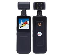 LICAEVEY 4K WiFi Action Camera, 180 °Rotating Lens, 1.3 Inch HD Screen, Built in WiFi APP Control, with LED Light and Clamp, for Outdoor Sports Travel Vlogging